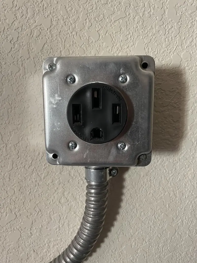 NEMA 14-50 outlet installed for Smart Home Electrical in Holt